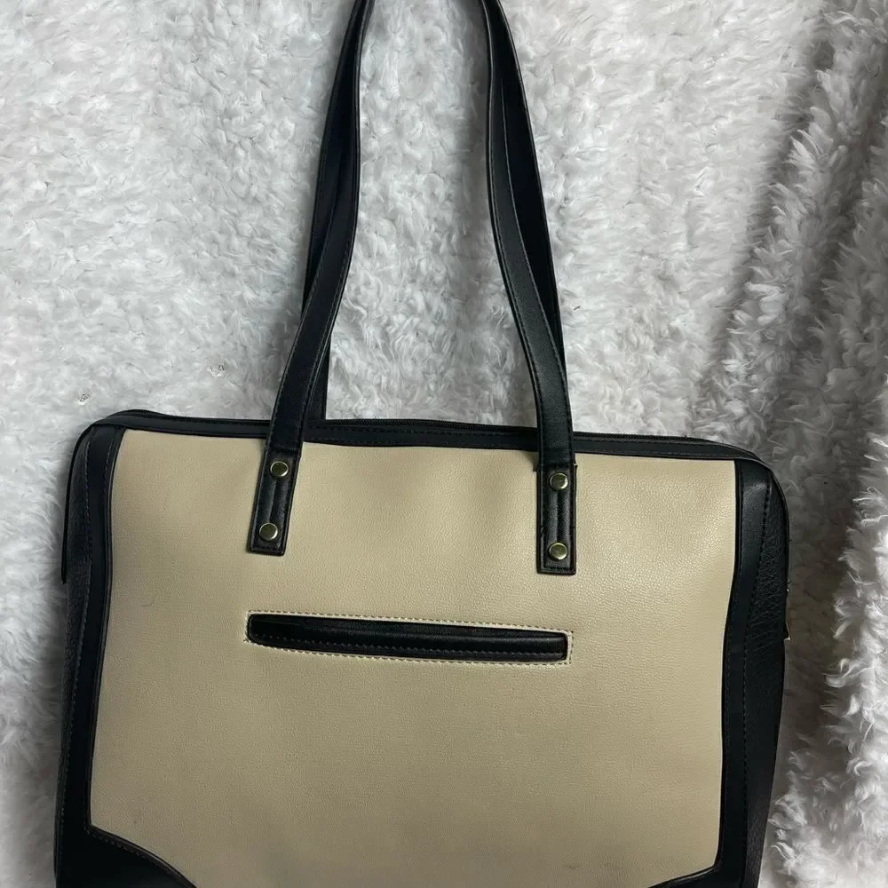 Tutilo New York black & White multi function large laptop bag